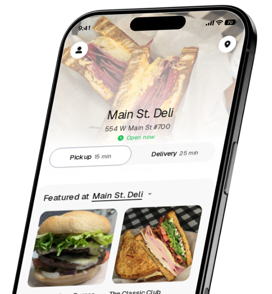 Main St. Deli app preview